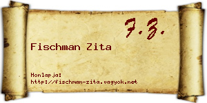 Fischman Zita névjegykártya